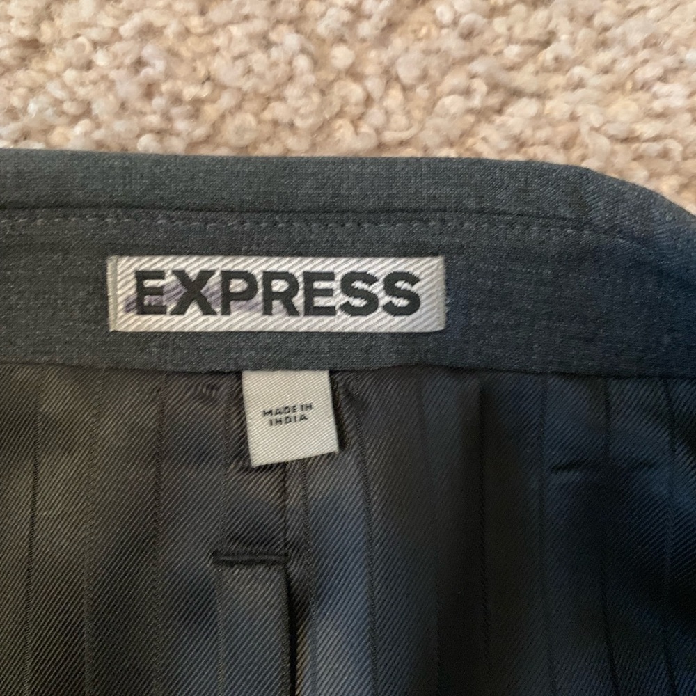 Express Dark Gray Suit Jacket - image 5